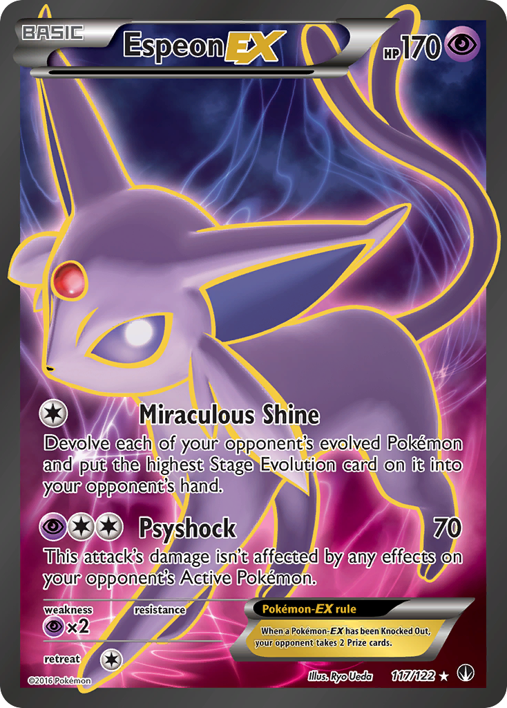 Espeon EX (117/122) [XY: BREAKpoint] | Dumpster Cat Games