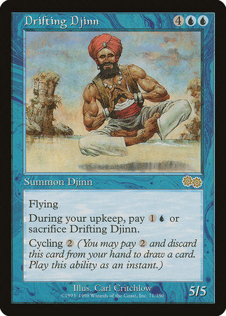 Drifting Djinn [Urza's Saga] | Dumpster Cat Games