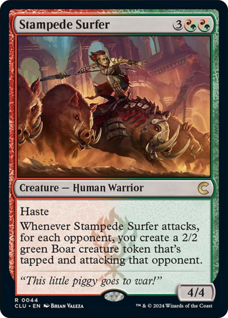 Stampede Surfer [Ravnica: Clue Edition] | Dumpster Cat Games