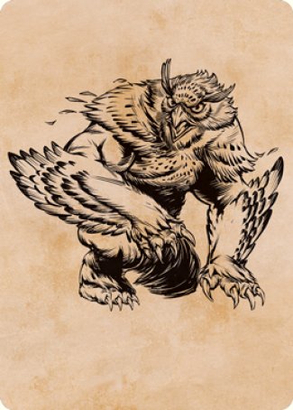 Owlbear (Showcase) Art Card [Dungeons & Dragons: Adventures in the Forgotten Realms Art Series] | Dumpster Cat Games