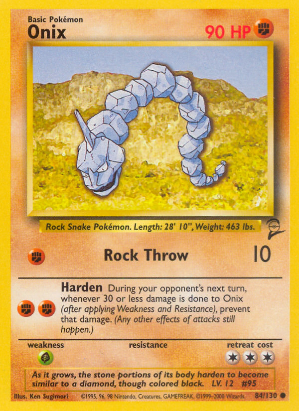 Onix (84/130) [Base Set 2] | Dumpster Cat Games