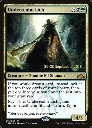 Underrealm Lich [Guilds of Ravnica Promos] | Dumpster Cat Games