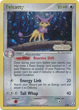 Delcatty (4/92) (Stamped) [EX: Legend Maker] | Dumpster Cat Games