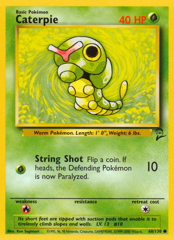 Caterpie (68/130) [Base Set 2] | Dumpster Cat Games