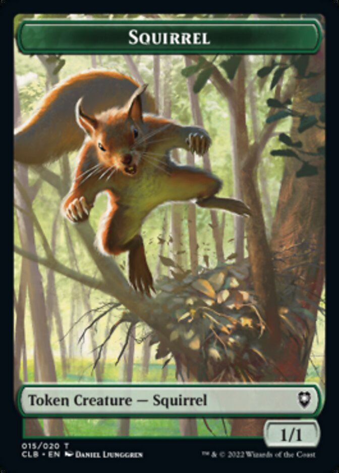 Squirrel Token [Commander Legends: Battle for Baldur's Gate Tokens] | Dumpster Cat Games