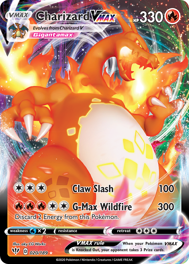 Charizard VMAX (020/189) [Sword & Shield: Darkness Ablaze] | Dumpster Cat Games