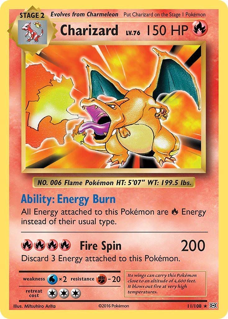 Charizard (11/108) [XY: Evolutions] | Dumpster Cat Games