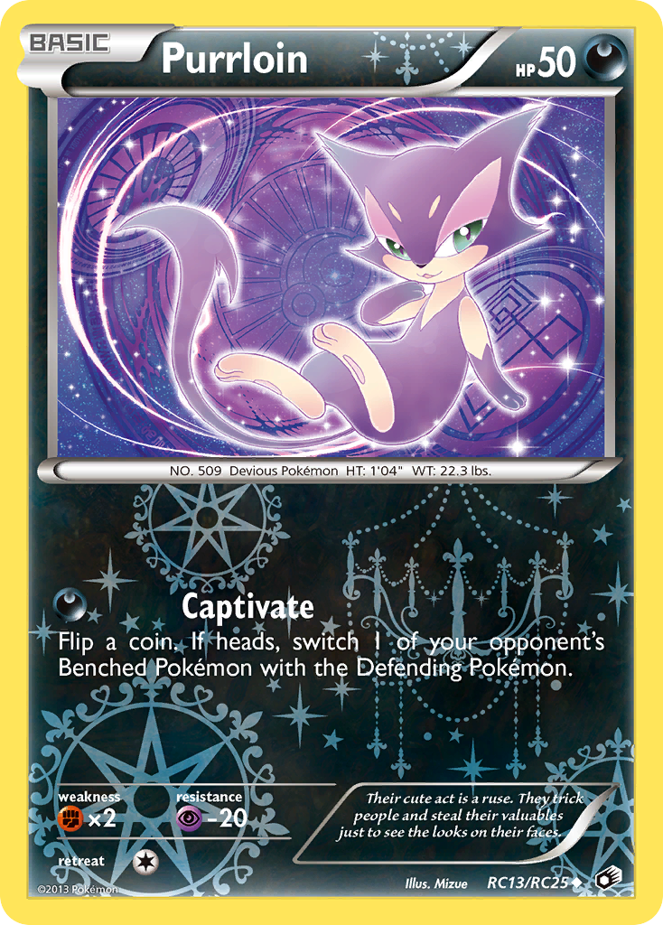 Purrloin (RC13/RC25) [Black & White: Legendary Treasures] | Dumpster Cat Games