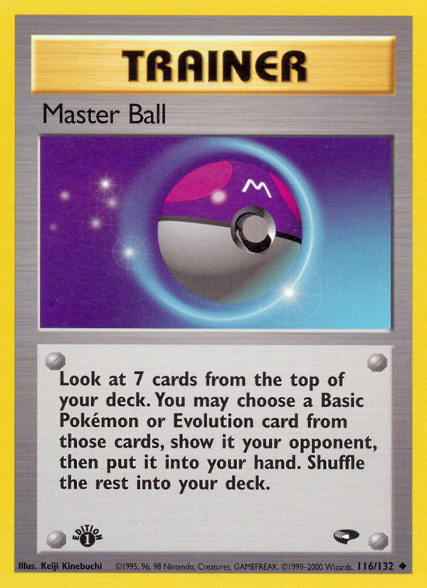 Master Ball (116/132) [Gym Challenge 1st Edition] | Dumpster Cat Games