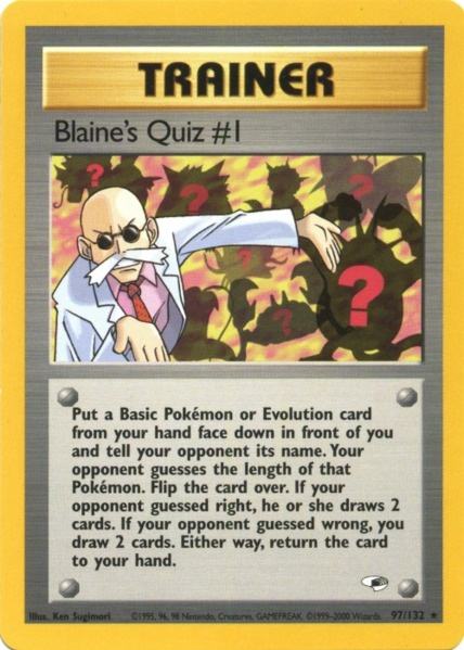 Blaine's Quiz #1 (97/132) [Gym Heroes Unlimited] | Dumpster Cat Games