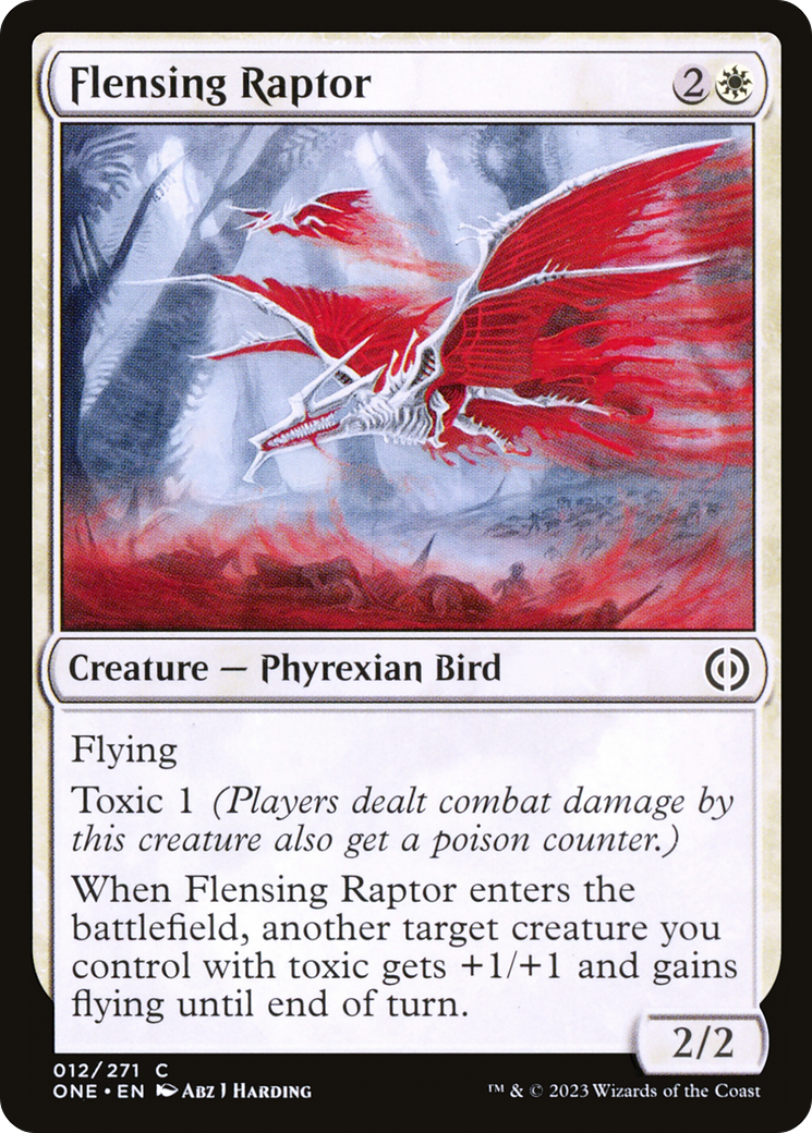 Flensing Raptor [Phyrexia: All Will Be One] | Dumpster Cat Games