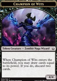 Champion of Wits // Insect Double-sided Token [Hour of Devastation Tokens] | Dumpster Cat Games