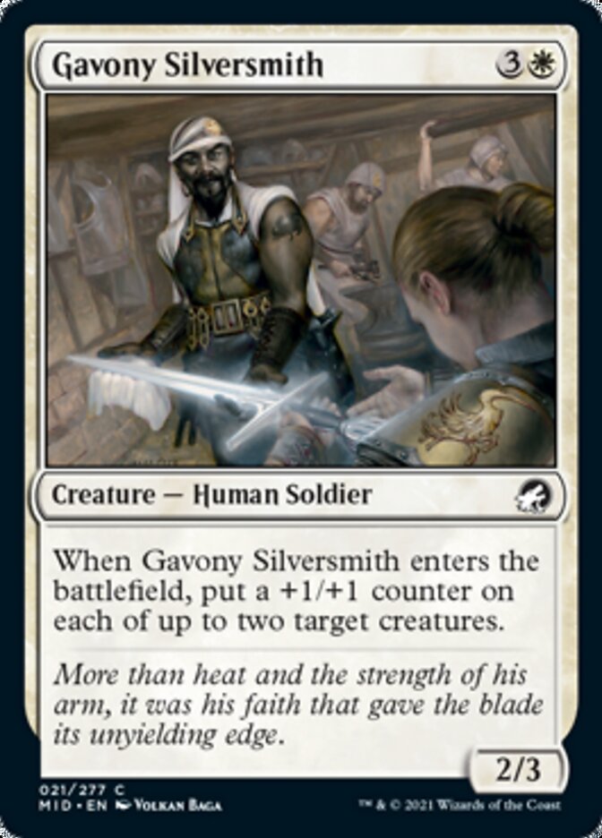 Gavony Silversmith [Innistrad: Midnight Hunt] | Dumpster Cat Games