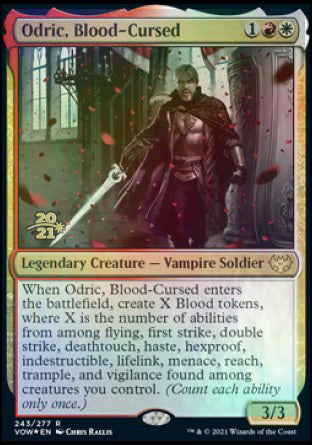 Odric, Blood-Cursed [Innistrad: Crimson Vow Prerelease Promos] | Dumpster Cat Games