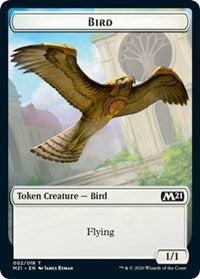 Bird // Treasure Double-sided Token [Core Set 2021 Tokens] | Dumpster Cat Games