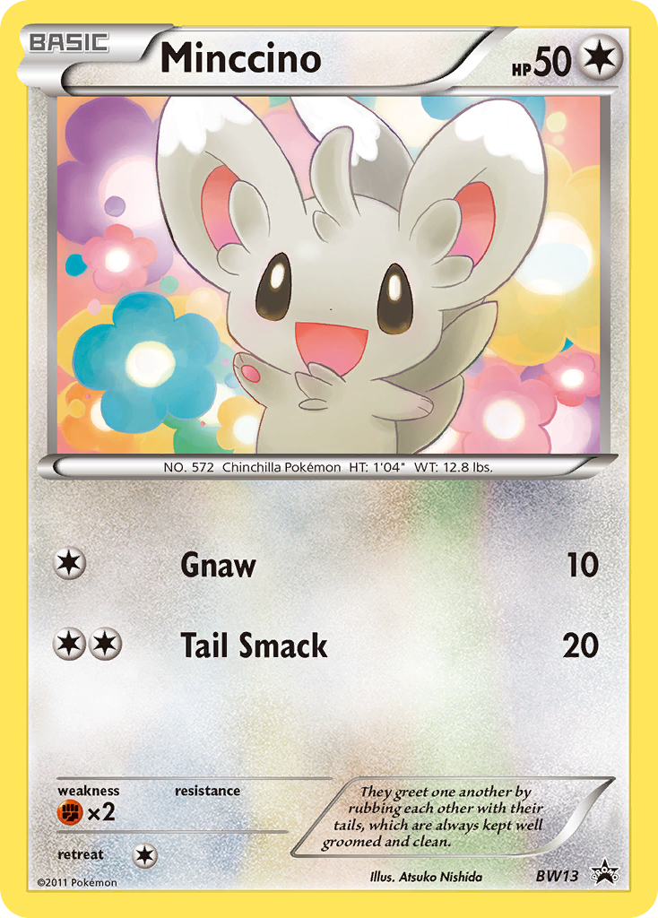 Minccino (BW13) (Cracked Ice Holo) [Black & White: Black Star Promos] | Dumpster Cat Games