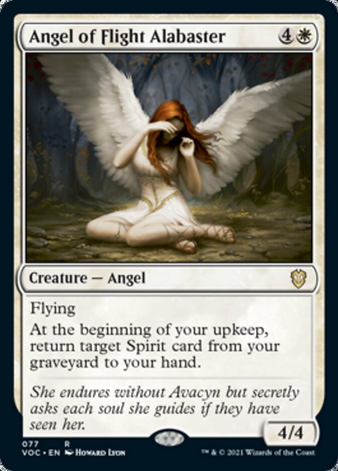 Angel of Flight Alabaster [Innistrad: Crimson Vow Commander] | Dumpster Cat Games