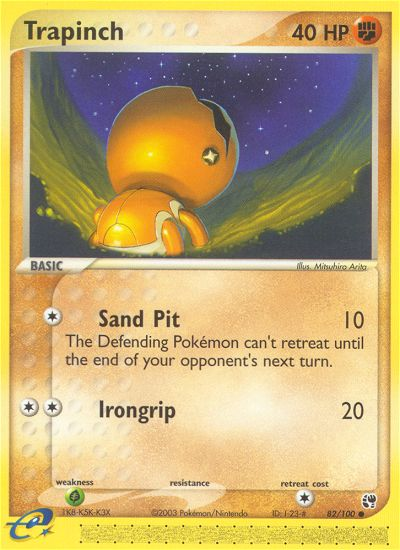 Trapinch (82/100) [EX: Sandstorm] | Dumpster Cat Games