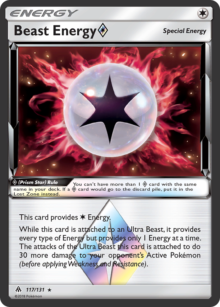 Beast Energy (117/131) (Prism Star) [Sun & Moon: Forbidden Light] | Dumpster Cat Games