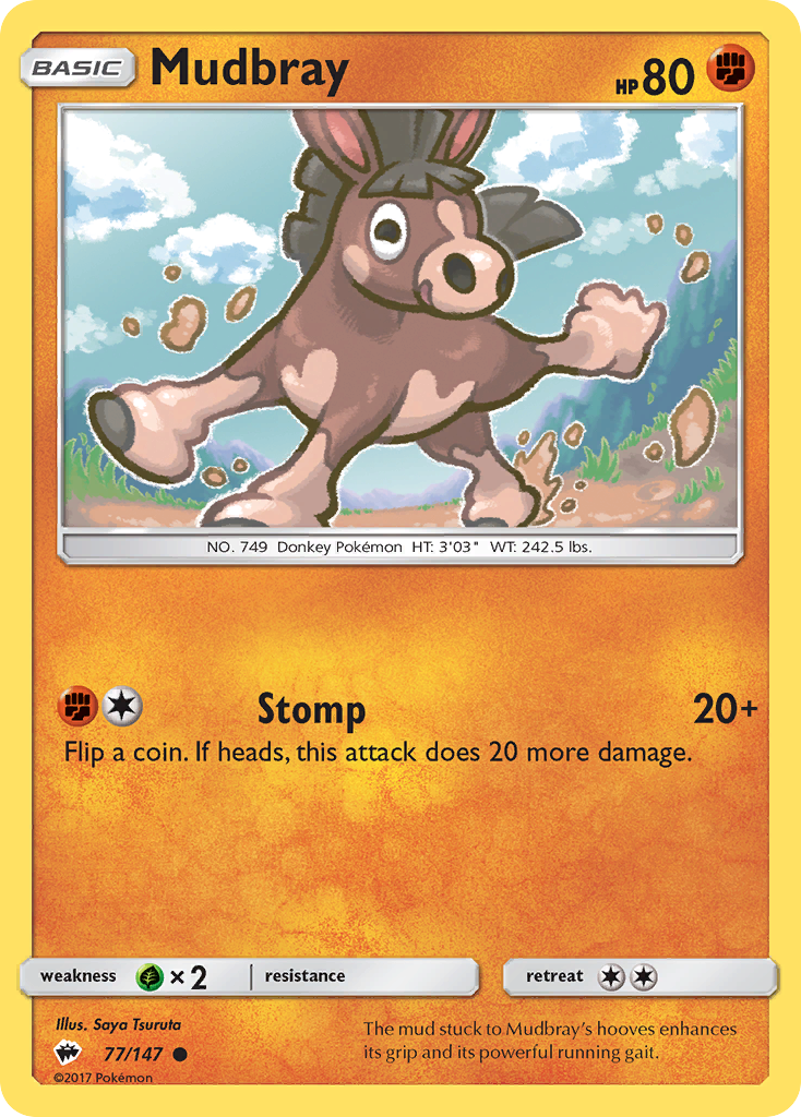 Mudbray (77/147) [Sun & Moon: Burning Shadows] | Dumpster Cat Games