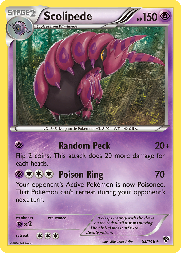 Scolipede (53/146) [XY: Base Set] | Dumpster Cat Games