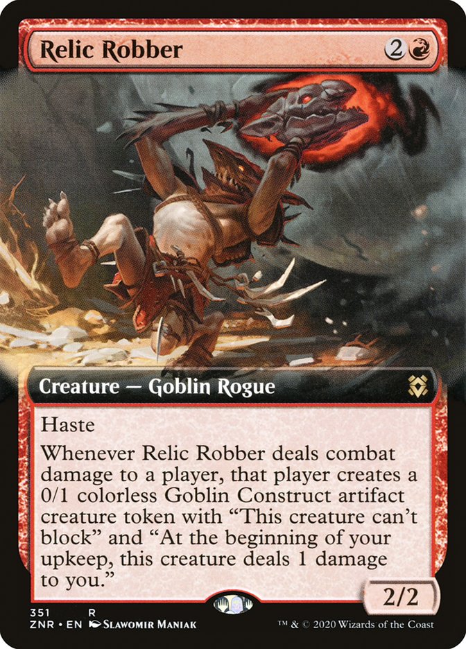 Relic Robber (Extended Art) [Zendikar Rising] | Dumpster Cat Games