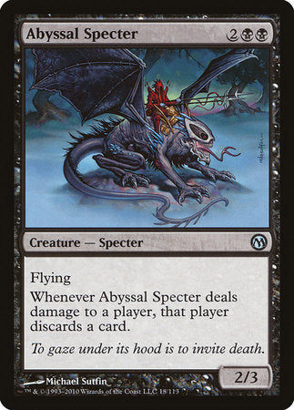 Abyssal Specter [Duels of the Planeswalkers] | Dumpster Cat Games