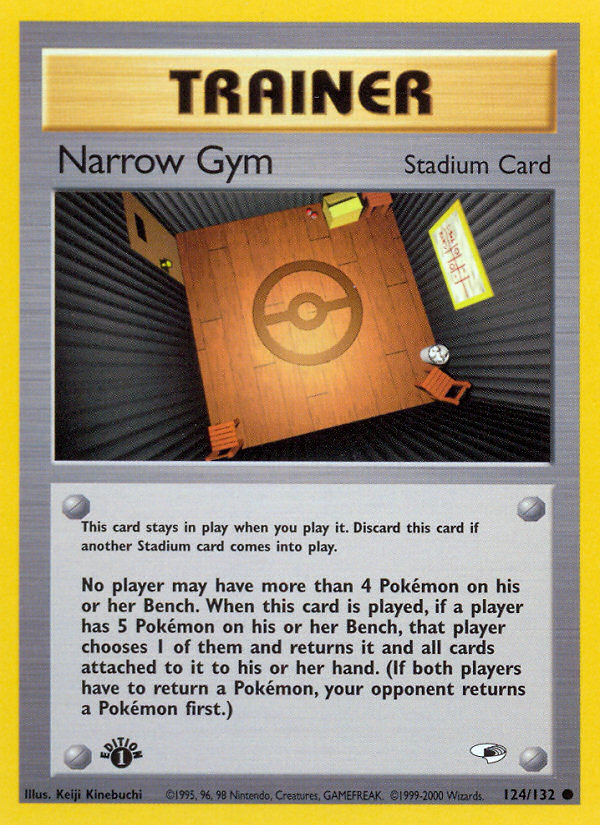 Narrow Gym (124/132) [Gym Heroes 1st Edition] | Dumpster Cat Games