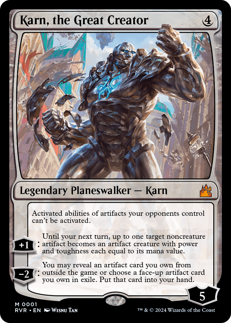 Karn, the Great Creator [Ravnica Remastered] | Dumpster Cat Games