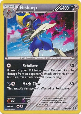 Bisharp (64/114) (Cosmos Holo) [XY: Steam Siege] | Dumpster Cat Games