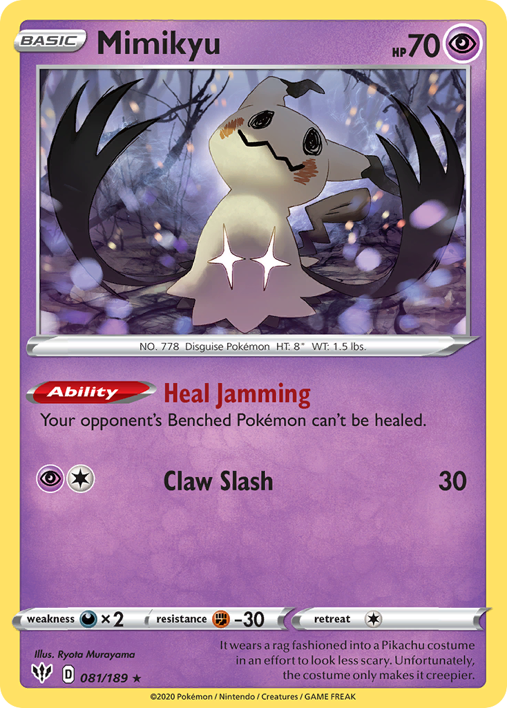 Mimikyu (081/189) [Sword & Shield: Darkness Ablaze] | Dumpster Cat Games