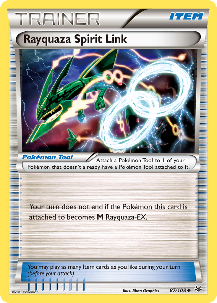 Rayquaza Spirit Link (87/108) [XY: Roaring Skies] | Dumpster Cat Games