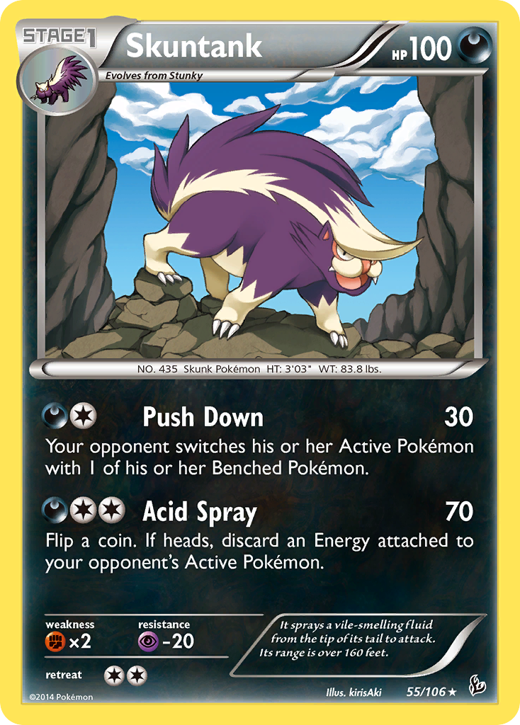 Skuntank (55/106) [XY: Flashfire] | Dumpster Cat Games