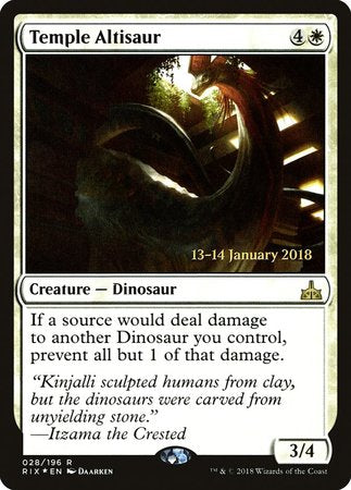 Temple Altisaur [Rivals of Ixalan Promos] | Dumpster Cat Games