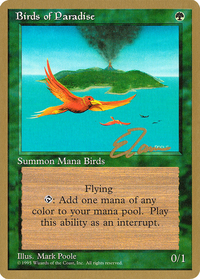 Birds of Paradise (Eric Tam) [Pro Tour Collector Set] | Dumpster Cat Games