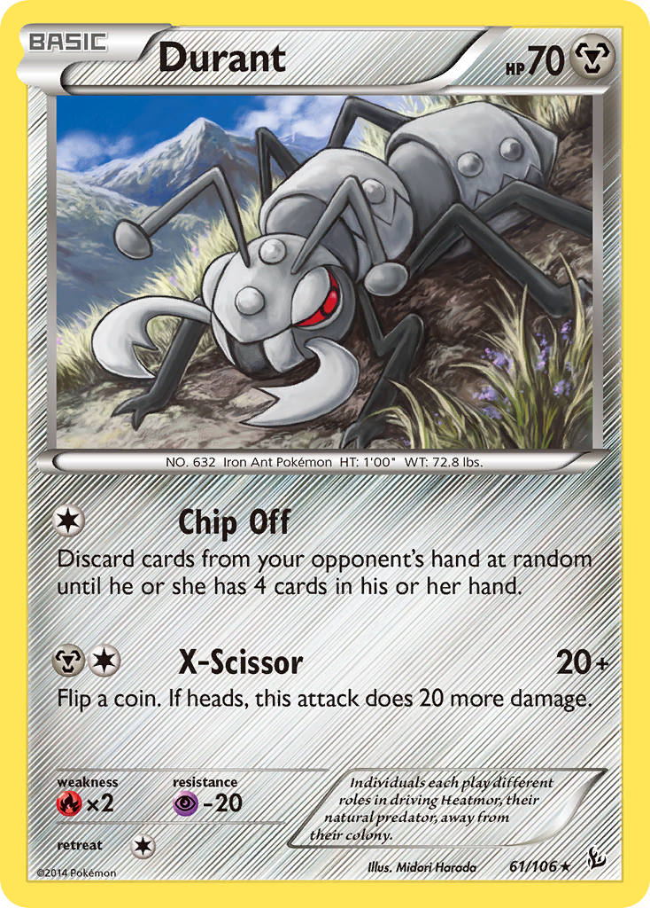 Durant (61/106) [XY: Flashfire] | Dumpster Cat Games