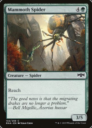 Mammoth Spider [Ravnica Allegiance] | Dumpster Cat Games