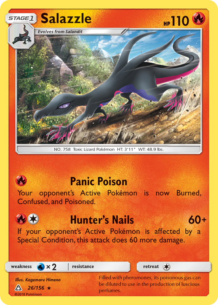 Salazzle (26/156) [Sun & Moon: Ultra Prism] | Dumpster Cat Games