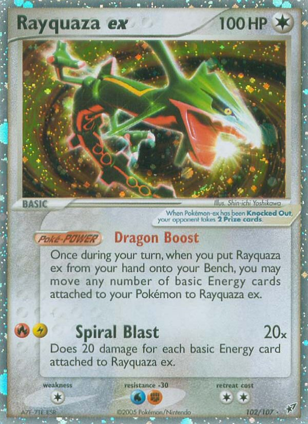 Rayquaza ex (102/107) [EX: Deoxys] | Dumpster Cat Games