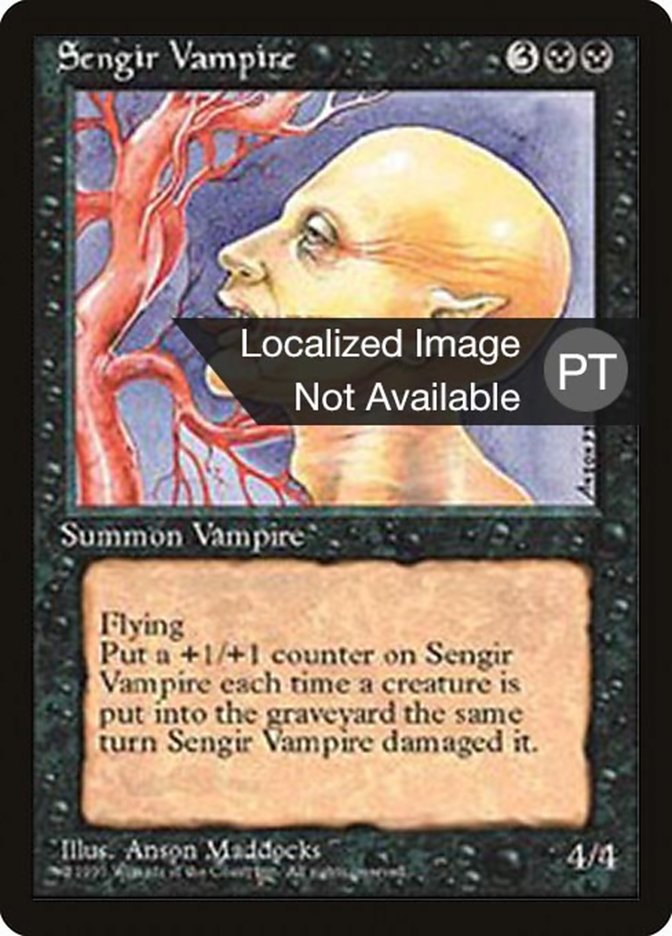 Sengir Vampire [Fourth Edition (Foreign Black Border)] | Dumpster Cat Games