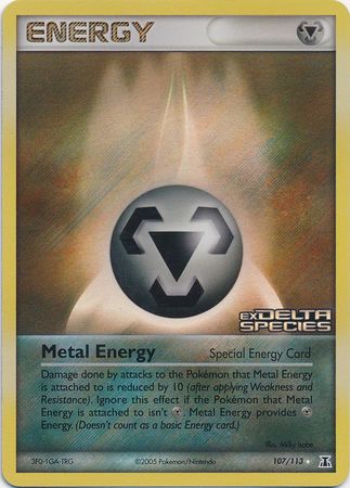 Metal Energy (107/113) (Stamped) [EX: Delta Species] | Dumpster Cat Games