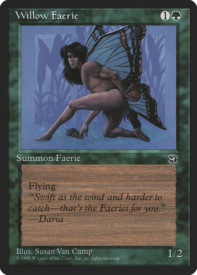 Willow Faerie (Daria Flavor Text) [Homelands] | Dumpster Cat Games