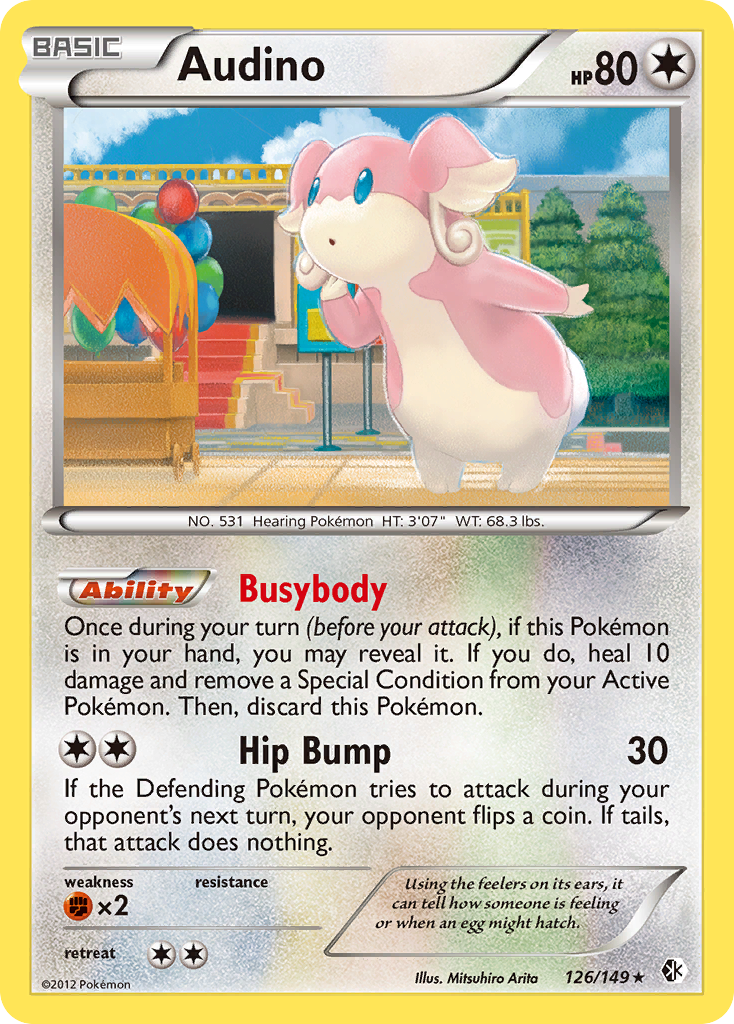 Audino (126/149) [Black & White: Boundaries Crossed] | Dumpster Cat Games