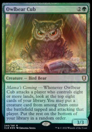 Owlbear Cub [Commander Legends: Battle for Baldur's Gate Prerelease Promos] | Dumpster Cat Games