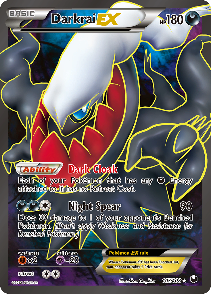 Darkrai EX (107/108) [Black & White: Dark Explorers] | Dumpster Cat Games