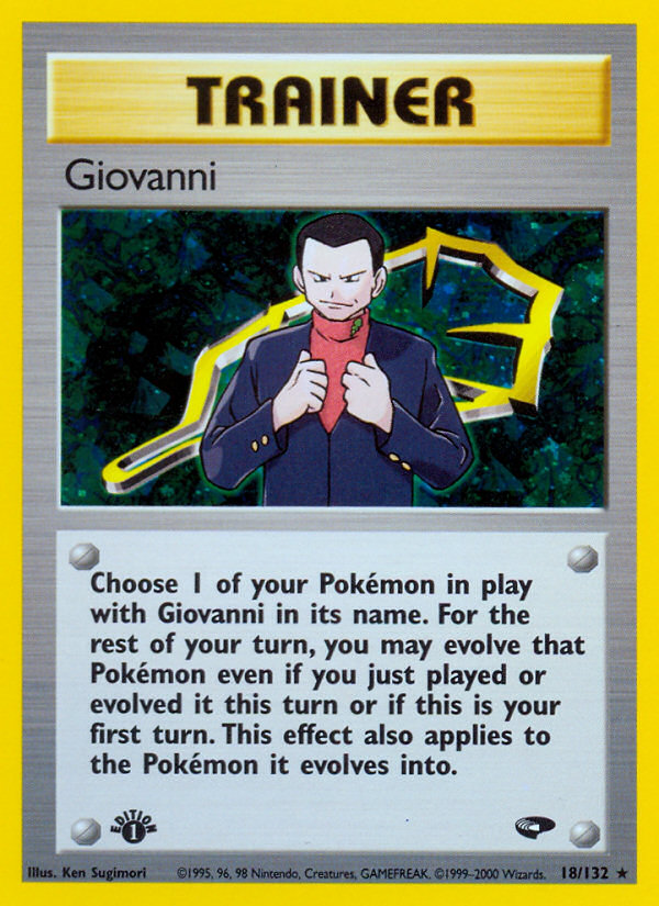 Giovanni (18/132) [Gym Challenge 1st Edition] | Dumpster Cat Games