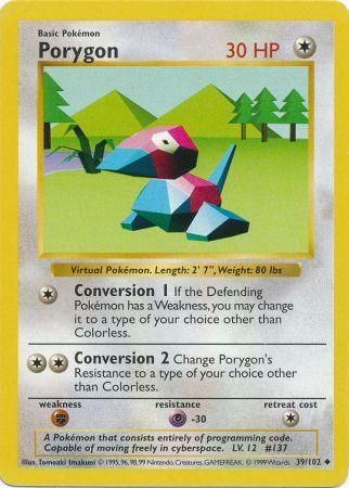 Porygon (39/102) [Base Set Shadowless Unlimited] | Dumpster Cat Games