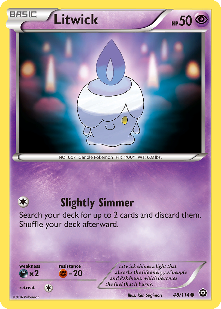 Litwick (48/114) [XY: Steam Siege] | Dumpster Cat Games