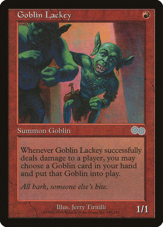 Goblin Lackey [Urza's Saga] | Dumpster Cat Games