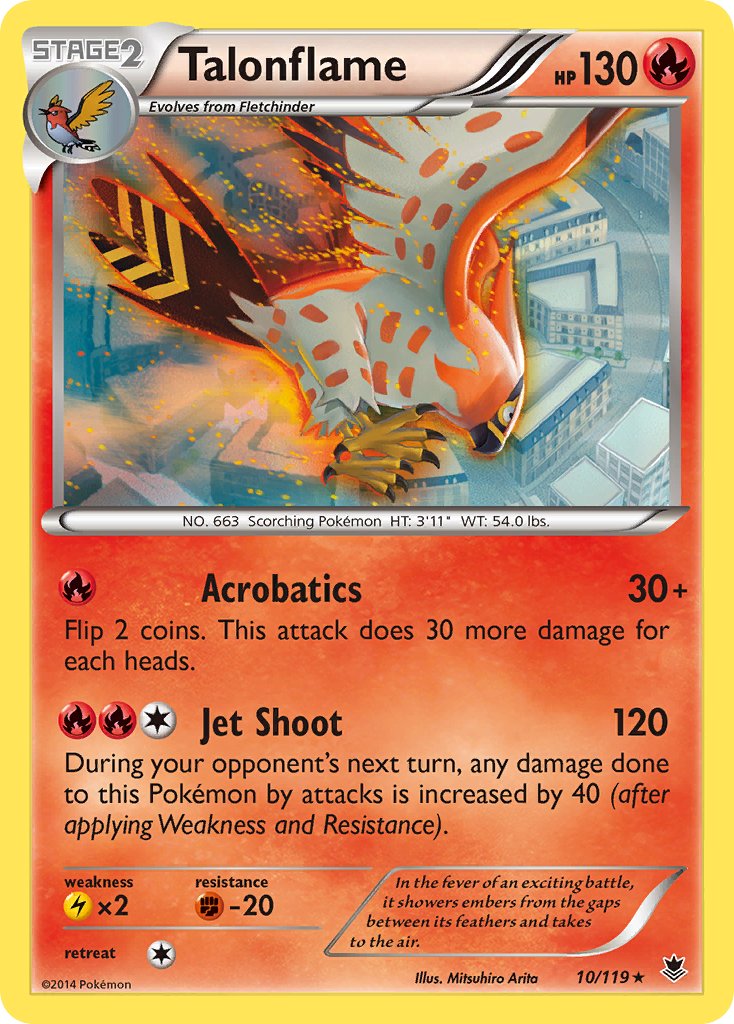 Talonflame (10/119) (Theme Deck Exclusive) [XY: Phantom Forces] | Dumpster Cat Games